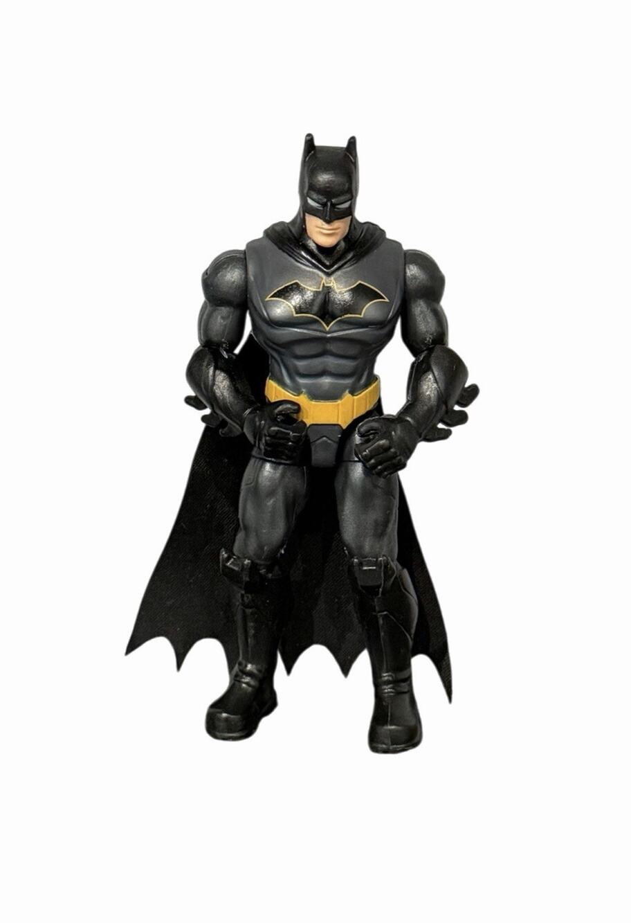 DC Comics Batman 4-inch Action Figure by Black & Gray Suit Yellow Belt Cape